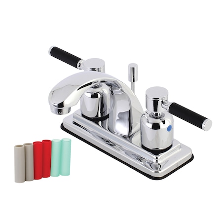 Kingston Brass 4" Centerset Bathroom Faucet, Chrome KB4641DKL